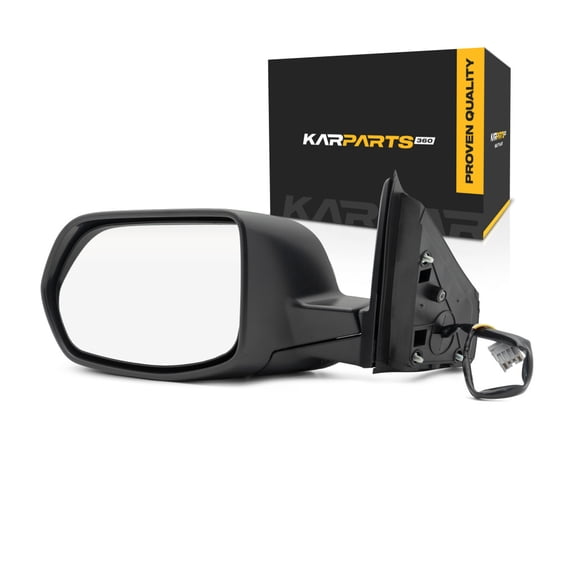 For Honda CR-V 2007 08 09 10 2011 Door Mirror Driver Side | Power Glass | Non-Heated | Textured Black | Replacement For HO1320226 | 76250SWAA01, 76250SWAA02