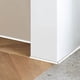 thumbnail image 4 of Moldura flexible de cuarto de vuelta Moldura flexible Borde de goma de silicona para despegar y pegar para gabinete de bañera de piso Moldura flexible alrededor de escaleras curvas, columnas y paredes, 4 of 8