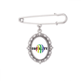 thumbnail image 1 of Identify Rainbow Equality Distinguish Parcels Brooch Pin Dress Shirt Shawl Clips, 1 of 3