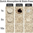 thumbnail image 3 of NiHome 19"x12" Countertop Coffee Bar Mat Quick Drying, Espresso Coffee Machines Mat, Coffee Pot/Station Mat, Anti-Slip Rubber Kitchen Counter Mat, Shock Absorbent, Stain Hiding for Home (Brown, Small), 3 of 7