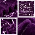 thumbnail image 5 of to My Husband Blanket Romantic I Love You Blessing Sweet Gifts for Birthday Anniversary Valentines Christmas Thanksgiving Fathers Day Soft Comfort Lightweight Plush Throw Blankets 50"x60", 5 of 5