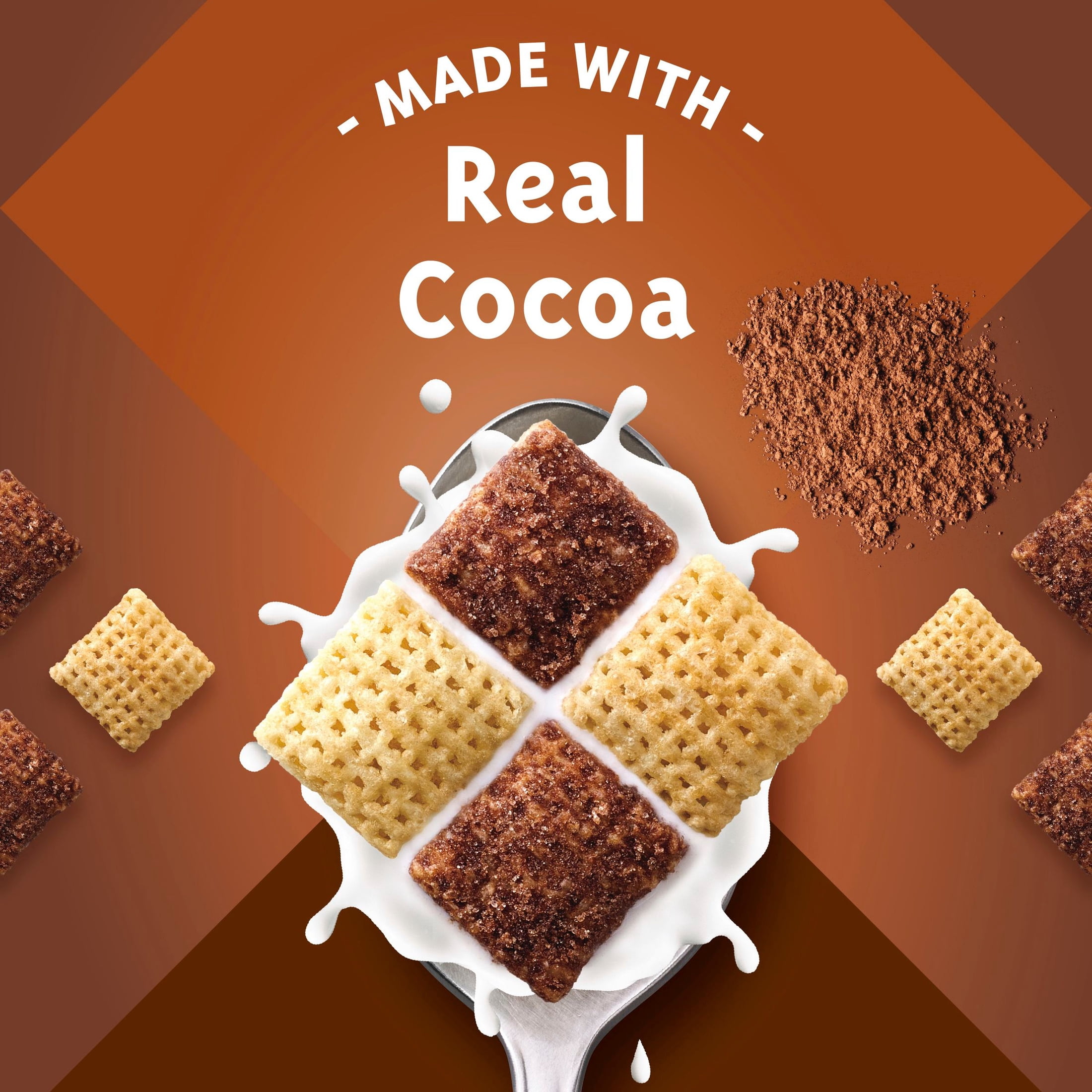 (5 pack) Chocolate Chex Cereal, Gluten Free Breakfast Cereal, Family Size, 20.3 oz