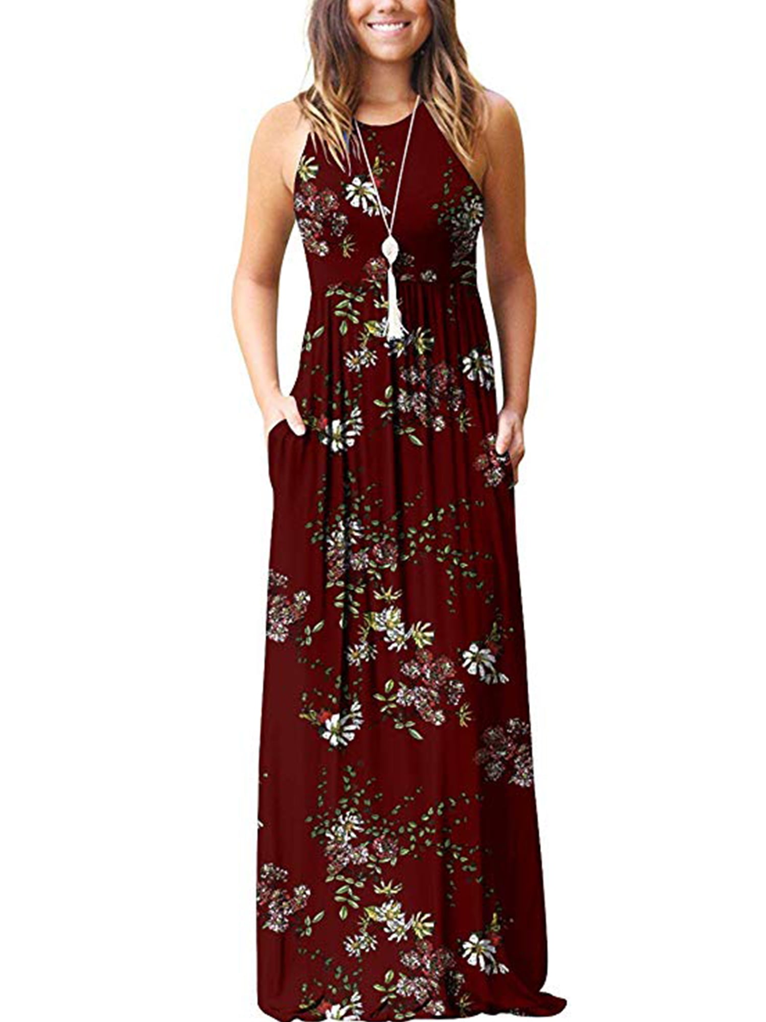 Women Dress Maxi Womens Party Casual Long Evening summer Floral Fashion Cocktail 