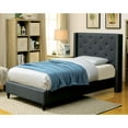 thumbnail image 4 of Furniture of America Luz Contemporary Fabric Platform Bed, Full, Blue, 4 of 6