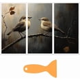 thumbnail image 1 of Juego de 3 calcomanías de pájaros para muebles y manualidades, 15 x 30 cm, con 1 raspador., 1 of 9