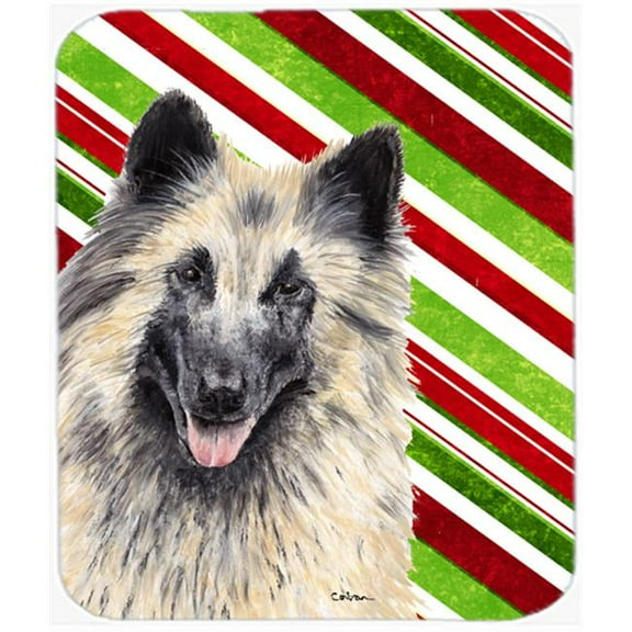 Belgian Tervuren Candy Cane Holiday Christmas Mouse Pad, Hot Pad or Trivet