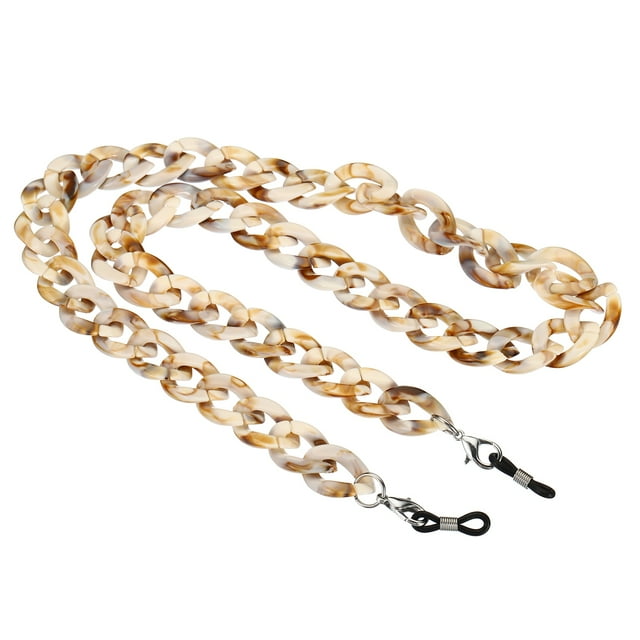 Unique Bargains Sangle de Lunettes Réglable Porte-Lunettes Chaînes Lanière Retenue Lunettes Marron