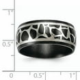 thumbnail image 7 of Edward Mirell Black Ti & Sterling Silver Polished Cobblestone Ring, 7 of 7