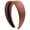 Brown, variant on Motique Accessories Navy 2 inch Wide Leather like Head Band Solid Hair Band for Women and Girls