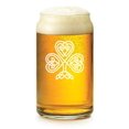 thumbnail image 1 of 16 oz Beer Can Glass Celtic Clover Shamrock, 1 of 1