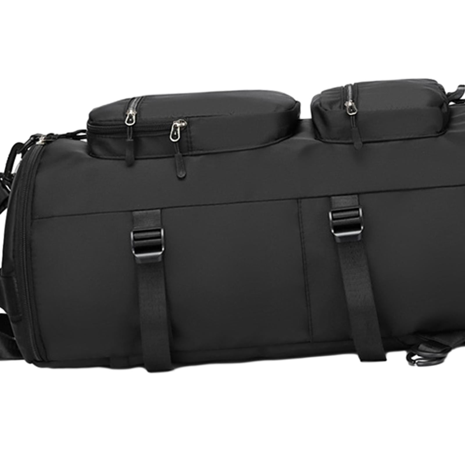 Duffel Backpack Sports Gym Bag Fitness Gym Swimming Weekender Overnight Bag Black