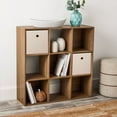 thumbnail image 3 of Mainstays 9 Cube Storage Organizer, Warm Walnut, 3 of 11
