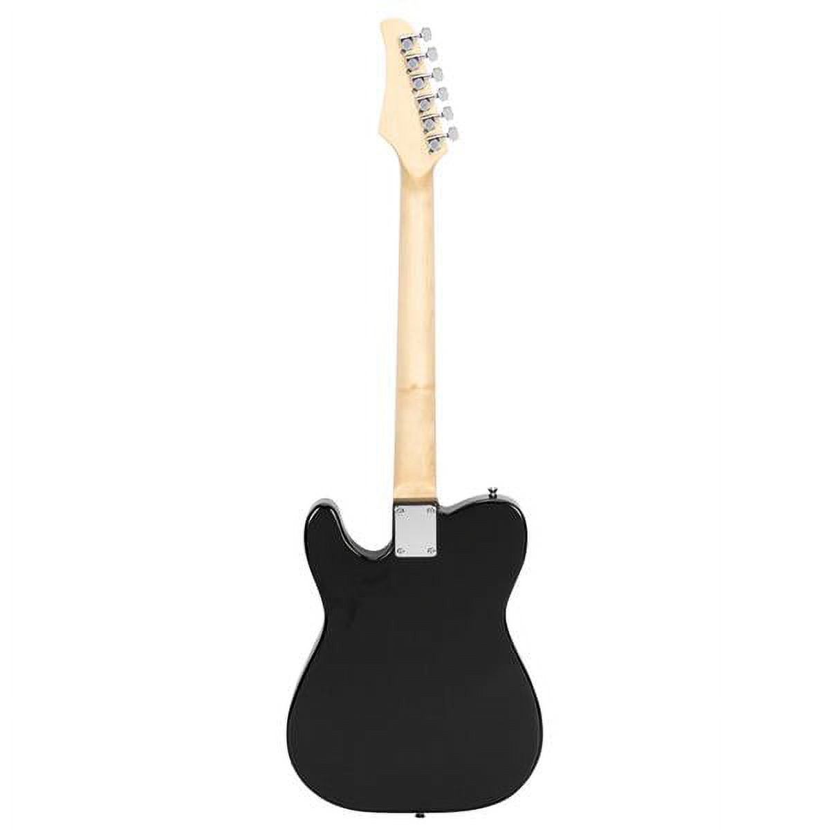Maple Fingerboard GTL Guitar Blue Body with Black Backplate, Basswood Body, Maple Neck/Fingerboard for Beginner