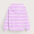 thumbnail image 4 of LIaqionyy Girls Oversized Hoodies Sweatshirt Kids Long Sleeve Striped Pullover Tops Drop Shoulder Sweatshirts, 4 of 5