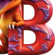 thumbnail image 2 of Adorno Acrílico Con Forma Letra B Dinosaurio para Navidad Coche Plano 2D, 2 of 3