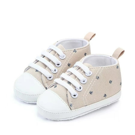 

Boys Casual Canvas Sneakers With Crown Embroidery Non-slip Breathable Durable Soft Sole Toddler Shoes For Walking