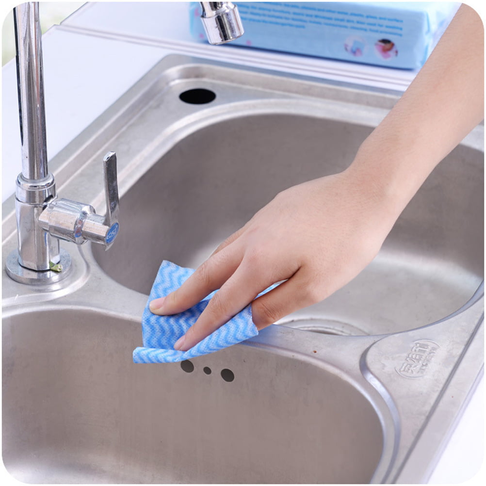 160pcs/2 Packs Disposable Dish Cloth Cleaning & Washing Dishes Oil Wiping Towel