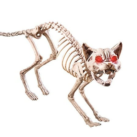Motion Sensored Skeleton  Cat  Halloween  Decoration 