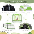 thumbnail image 4 of 55" Mini Trampoline with Safety Enclosure Net, SEGMART Indoor Outdoor Toddler Trampoline with No-Gap Design, Small Trampoline for Kids, Kids Trampoline with Balls, Birthday Gift, 4 of 6