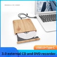 thumbnail image 3 of USB3.0 Type-C External DVD Drive Rewriter Reader Writer Burner Portable DVD Optical Drive Player, 3 of 6