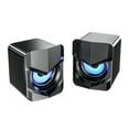 thumbnail image 1 of Miangastore 2pcs Desktop Laptop Wired Speakers Computer Speakers Compact Multimedia Audios, 1 of 8