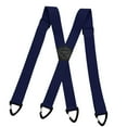 thumbnail image 3 of Tirantes elásticos y resistentes para hombre, accesorios de disfraces, ajustables y cómodos de 3,8 cm (1,5 pulgadas). Azul marino 4 ganchos, 3 of 8