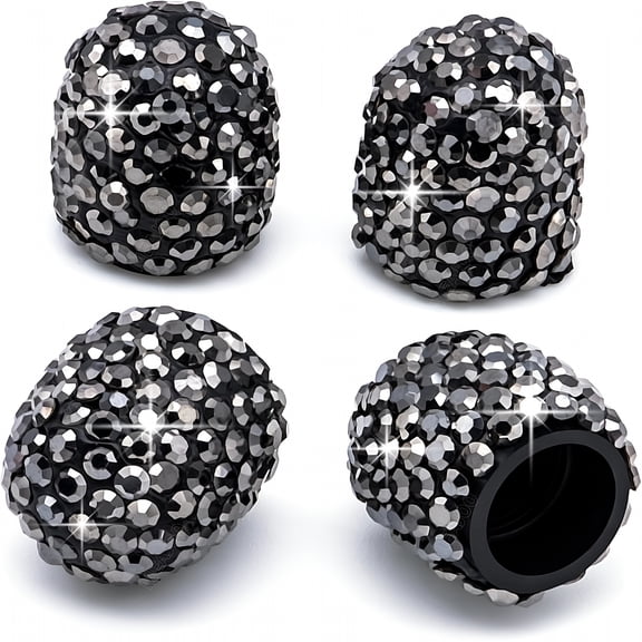 LADYGYM 4Pcs Bling Crystal Diamond Tire Stem Valve Caps,Dustproof Car Wheel Tire Valve Caps Universal Tire Valve Stem Covers for Cars,Suv,Trucks,Bikes,Motorcycles,Bicycles