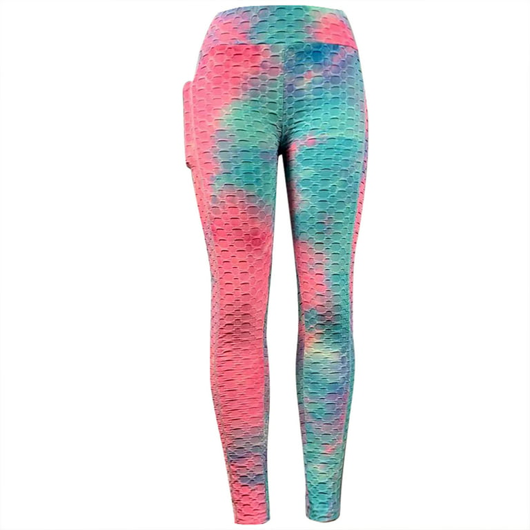 High Waisted Leggings for Women Tummy Control Women Yoga Pants Bubble Hip  Lifting Athletic Lounge Pants Tights Solid Color Slimming Leggings 