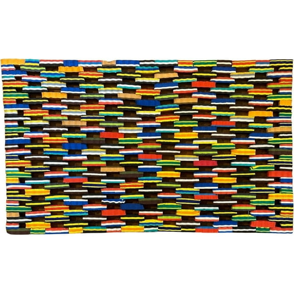 Summer Flip Flop Door Mat Outdoor-Colorful Eco-Friendly Doormat, Unique Design,18" x 30", Made from Recycled Flip Flops