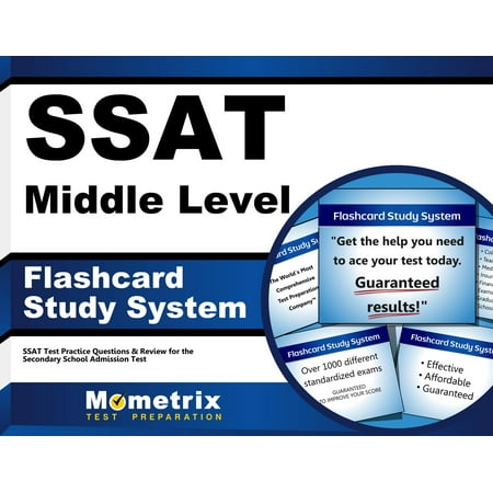 Ssat Middle Level Flashcard Study System Ssat Test