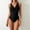 Black, variant on Swimming Women Resort Ready Piece Swimwear for Styling with Strappy Design and Lace Black S