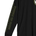 thumbnail image 4 of Dragon Ball Z Kanji Symbols Crew Neck Long Sleeve Men's Black Tee-XS, 4 of 5