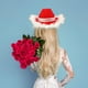 thumbnail image 4 of Sombrero de vaquero de estilo occidental, gorros de Navidad rojos para mujeres y niñas con decoración ligera, sombreros de , gorro de, 4 of 8