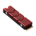 thumbnail image 1 of FinalCool M.2 SSD NVMe Heat Sink M2 2280 Solid State Hard Disk Heatsink Aluminum Alloy Radiator with Thermal Pad for Desktop PC Red B, 1 of 6