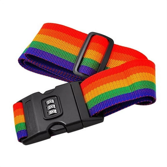 Ludlz Luggage Strap Suitcase Straps Travel Belts Accessories Luggage Suitcase Secure Belt Strap Coded Lock Safe Nylon Packing Belt Password