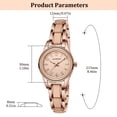 thumbnail image 7 of Watch for Woman Minimalist Diamond-Accented Watch with Quartz Movement, Waterproof Watch with Stainless Steel Strap for Woman Perfect Gift, 7 of 7