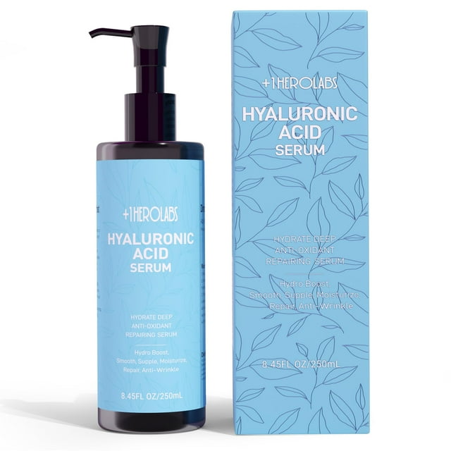 +1 Sérum de ácido hialurónico para rostro HEROLABS con vitamina B5, C, E y niacinamida, 250 ml