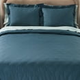 thumbnail image 3 of Better Homes & Gardens 3-Piece Teal Ocean Cotton Percale Duvet Cover Set, Full/Queen, 3 of 14