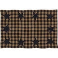 thumbnail image 2 of VHC Brands Navy Star Placemat Set of 6 12x18 Country Rustic Kitchen Tabletop Design Navy and Tan, 2 of 6