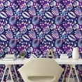thumbnail image 2 of Ambesonne Floral Peel & Stick Wallpaper for Home, Tropical Forest Leafy Art, 13"x72", Quartz Indigo and Soft Blue, 2 of 5