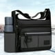 thumbnail image 4 of Bolsa cruzada para hombre Gran Capacidad | Bolso de hombro multifuncional con portabotellas de agua | Poliéster | Correa ajustable | Gris, negro, azul, verde | 28x22x10cm | Organizador de Viajes y, 4 of 6