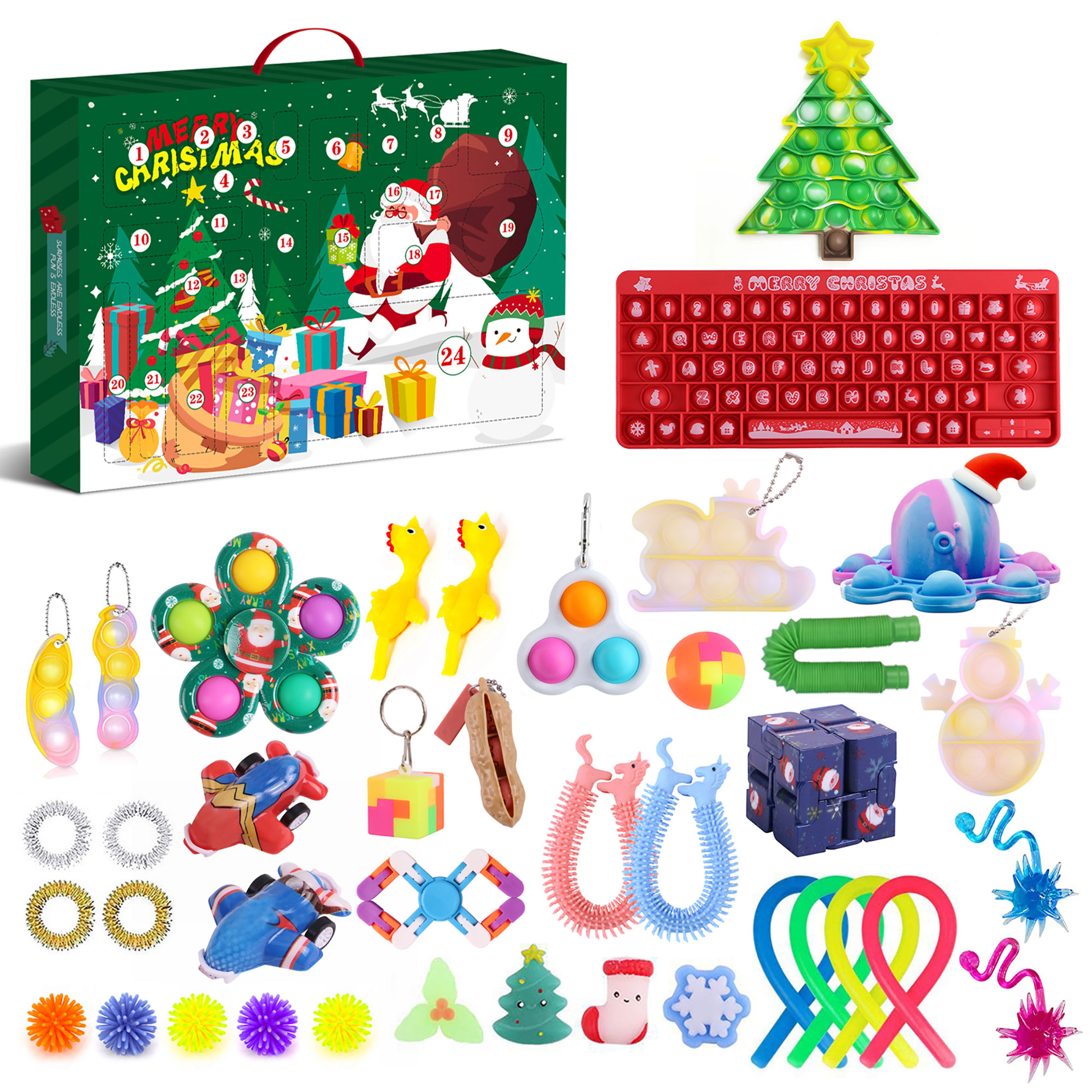 Michellecmm Fidget Advent Calendar 2021 Toy Pack 25 Days Christmas