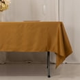 thumbnail image 6 of BalsaCircle 60" x 102" Gold Lamour Satin Rectangular Tablecloth Table Linen | 60x102" Washable Fabric Table Cloth Covers for Buffet Events Kitchen Dining Wedding Party Reception, 6 of 8