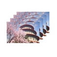 thumbnail image 4 of MKHERT Beautiful Sakura Cherry Blossoms with Nice Sky Placemats Table Mats for Dining Room Kitchen Table Decoration 12x18 inch,Set of 4, 4 of 4