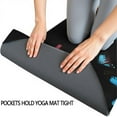 thumbnail image 3 of Black Pink Blue Butterfly Pattern Hot Yoga Mat Towel Non Slip for Hot Yoga - Quick-Drying Yoga Mat Cover with 4 Corner Pockets with Travel Bag - Hot Yoga Towel Non Slip 70"x26", 3 of 6