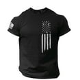 thumbnail image 1 of jsaierl T-shirts Graphiques 3D pour Hommes Imprimé Jour de l'Indépendance Manches Courtes Col Rond Décontracté Été, 1 of 4