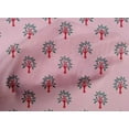 thumbnail image 4 of oneOone Cotton Poplin Fabric Floral & Flying Swan Block Printed Craft Fabric BTY 56 Inch Wide, 4 of 4
