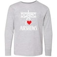 thumbnail image 3 of Inktastic I Love Airshows Long Sleeve Youth T-Shirt, 3 of 5