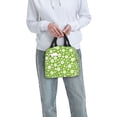 thumbnail image 6 of Kdxio Green White Flowers Print Insulated Lunch Bag,Reusable Tote Lunch Box for Women Men,Leakproof Cooler Lunch Bags for Work Office Travel Picnic, 6 of 6
