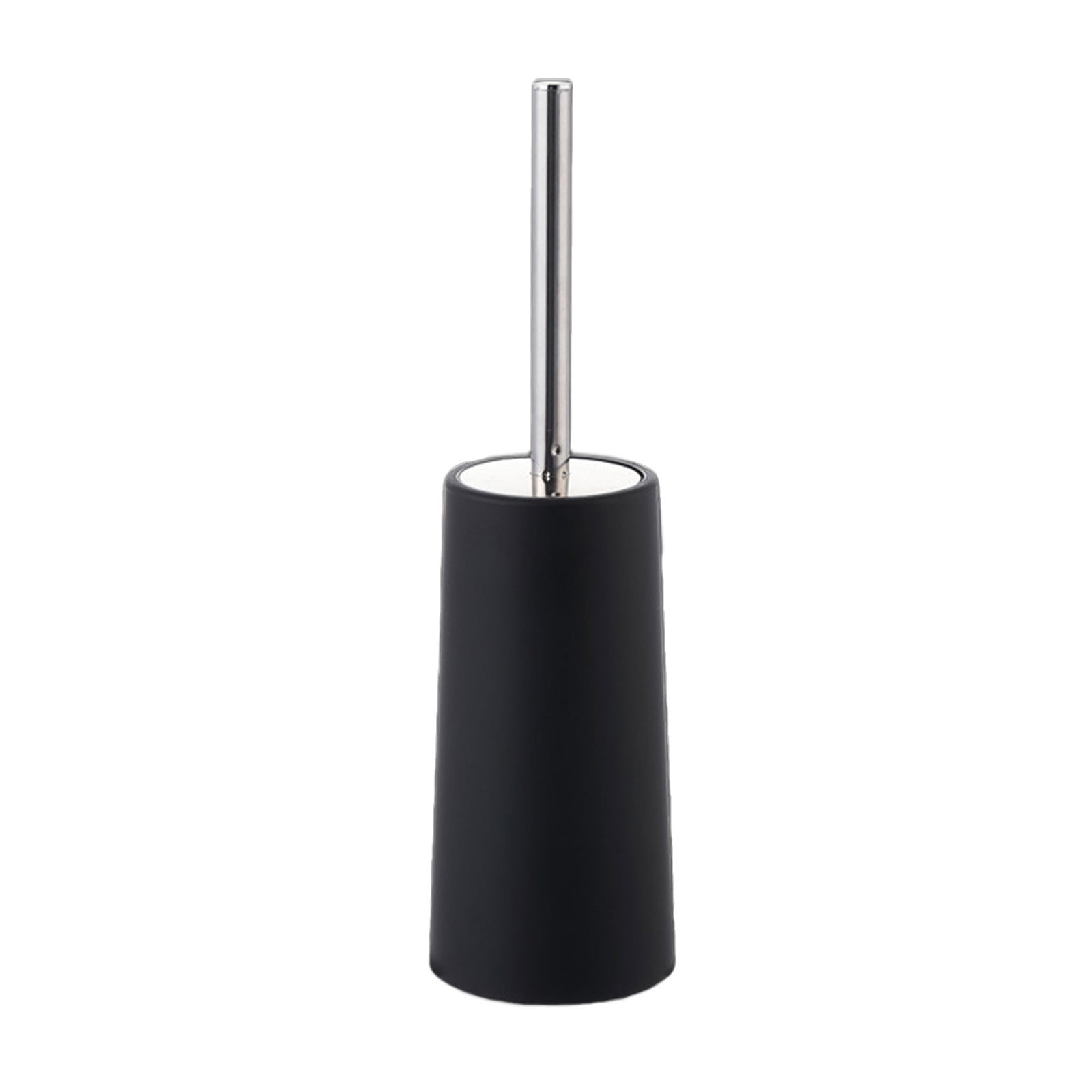 Yrmaups 2Pcs Toilet Brush And Holder, Compact Freestanding Splashproof Bathroom Toilet Brush Set with 304 Stainless Steel Handle for Toilet and Bathroom Cleaning, Plastic Base and Stand